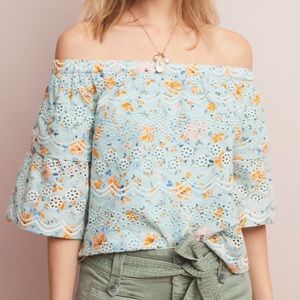 NWOT Anthropologie LEIA Off-The-Shoulder Blouse